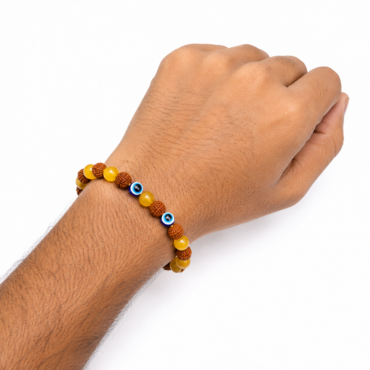 Rudraksha Citrine Crystal bracelets (Pack of 2)